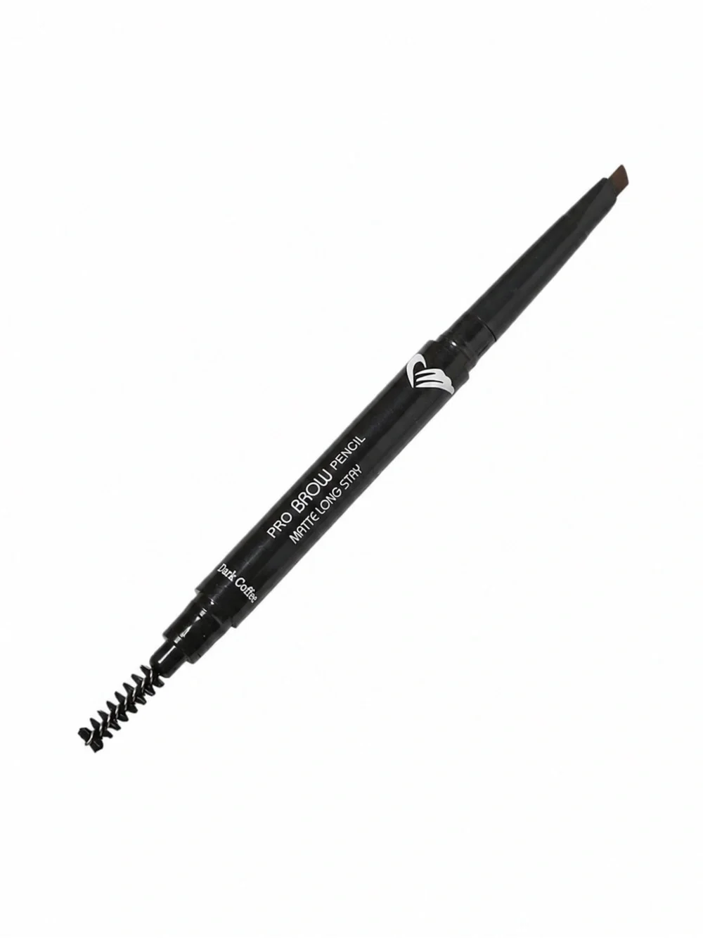 New AMUSE Dark Brown Matte Twist-Up Spoolie Brush Long-lasting Brow Pencil